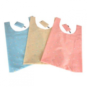 도트무늬B 패션 장바구니 (하늘, 핑크, 겨자) 380*435mm