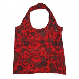 덩쿨꽃무늬 원통접이식 고리형 장바구니