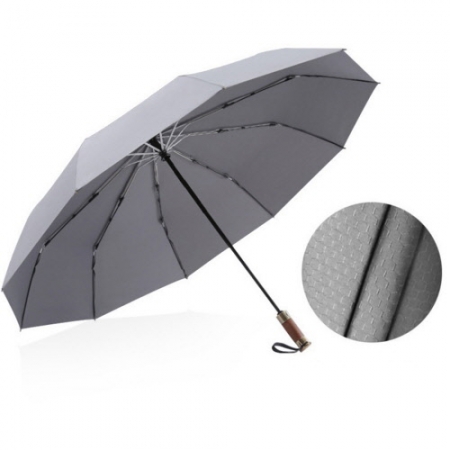 CH465 에코라이프 튼튼한 우드그립 25인치 완전자동 3단우산 #2
