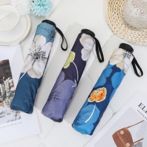 CH544 에코라이프 플라워 안티 자외선 UV차단 수동양산 3단우산