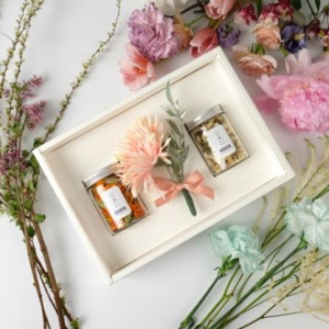 프리미엄 꽃차 2종 선물세트 국내산 명절선물 고급선물세트