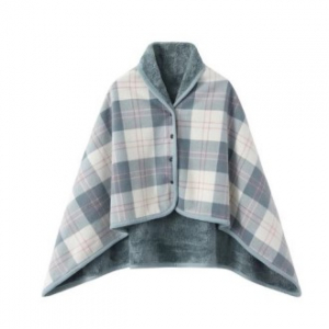 밀리어스 망토 담요 똑딱이 입는담요 극세사 캠핑 후드담요 80x130cm