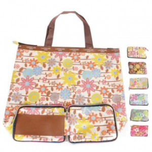 지갑형 꽃무늬 장바구니 440*360*130mm