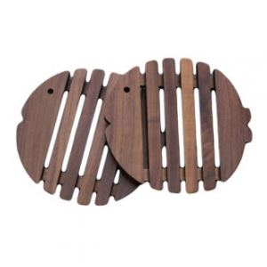 EL 월넛 피쉬 냄비받침 CHH998