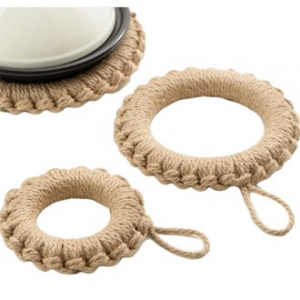 EL 황마롤 라운드 받침 소 CIH002