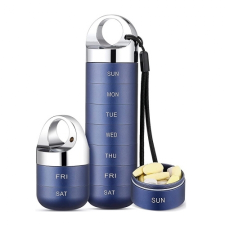 CI339 에코라이프 플랙스 여행용 금속 방수 요일별 약품 보관 알약케이스 (중형) #2