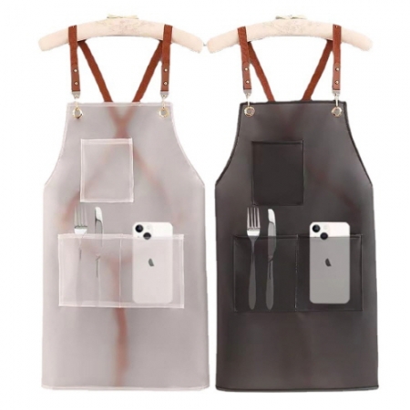 CI239 에코라이프 노멀 케이터링 투명 앞치마(짧은버전) #2