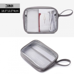 CH910 에코라이프 오리엔틱 PU 투명 대용량 다용도파우치