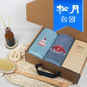 송월 스페셜 기프트세트(윈터데이 타올 150g 2p + 런던 로얄 머그컵 350ml)
