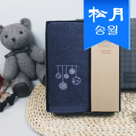 송월 스페셜 기프트세트(징글벨 호텔타올 190g 1p + 뉴벅스 텀블러 500ml) #2