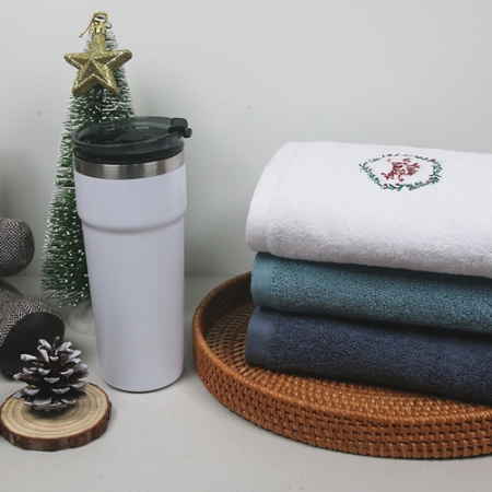 송월 스페셜 기프트세트(윈터데이 호텔타올 150g 2p+클라쓰 텀블러 500g) #3