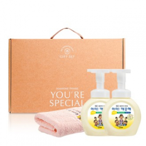 라라아이깨끗해 핸드워시 250ml 2P + 호텔타올 150, 170g 1P 선물세트