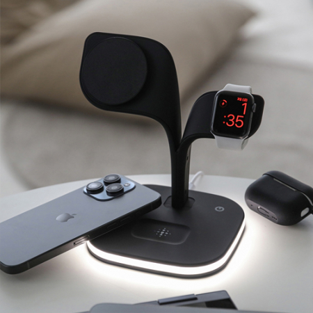 뮤란드 C7 5IN1 무드등 맥세이프 무선 고속 충전기 ML-00901, 무선이어폰 애플와치 충전기 #3