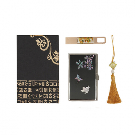 한국애 수공예 명함집 반딧불 EU280G세트. 자개LED USB 세트 #3