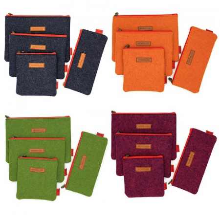 펠트파우치 (중) 22*16cm, 19*15cm, 13*14.5cm, 21*9.5cm #2