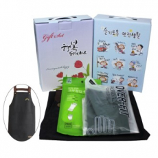 앞치마+고무장갑(오버핏)+고무장갑 속장갑