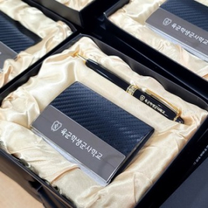 선물세트 3종 / 메탈 명함 케이스 + 메탈 볼펜, 명함지갑