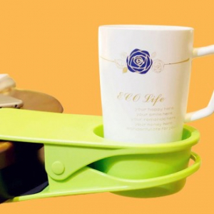 밀리어스 음료 흘림 방지 공간활용 책상거치 집게형 텀블러홀더 컵홀더