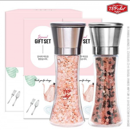 (D)탑셰프 스텐 롱 핑크솔트 그라인더 스텐 롱페퍼 핑크솔트 그라인더 (2종) // 종이케이스 #2