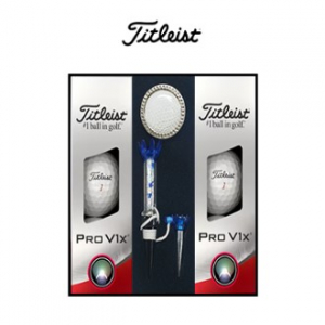 타이틀리스트 NEW PRO V1x 6구 볼마커 자석티 클립 세트