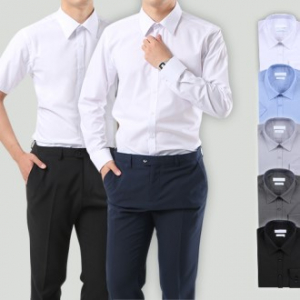 슬림 베이직 와이셔츠 (긴팔 or 반팔) // 남성용