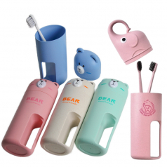 밀리어스 코끼리 여행용 칫솔케이스, 휴대용 칫솔통 치약칫솔통