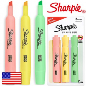 샤피 파스텔 탱크 형광펜 3P세트