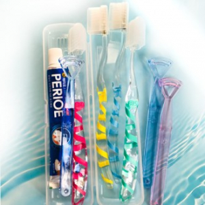 스트라이프 그립 칫솔세트 (4컬러) // 국산