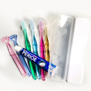 투명 이중 미세모 칫솔 세트 1 //국산