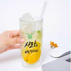 비어 더블바디 리유저블 냉온가능 이중 텀블러컵 500ml