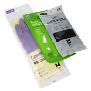 니트릴 장갑 10매+투톤 고무장갑+속장갑 3종세트