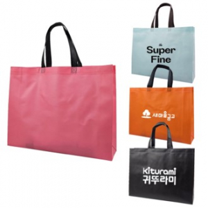 가로M형 코팅 부직포가방 - 대형 (42x32x10) // 인쇄가능
