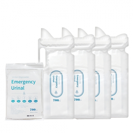 이프 비상용 소변기 700ml 일회용 이동식 소변봉투 세트 휴대용 화장실 1봉지(4P) #3
