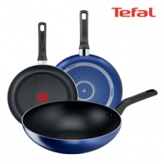 테팔 PTFE 미드나잇 블루 3종세트 (프라이팬 20cm + 24cm + 볶음팬 28cm)