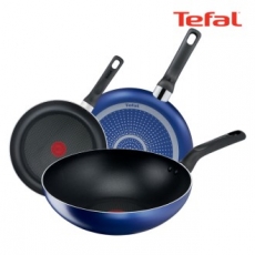 테팔 PTFE 미드나잇 블루 3종세트 (프라이팬 20cm + 28cm + 볶음팬 28cm)