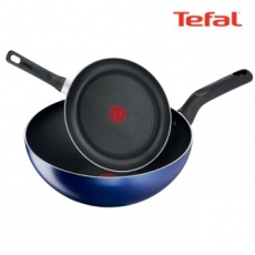 테팔 PTFE 미드나잇 블루 2종세트 (프라이팬 20cm + 볶음팬 28cm)