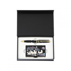 고급금장 볼펜 팔마도 나전칠기 자개 명함케이스