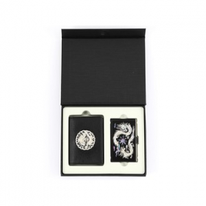 새라온 왕조실록 5호세트(곤룡포 한지 가죽 명함지갑+드레곤 나전 명함케이스)