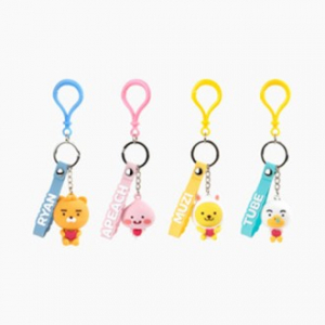 캐릭터 이니셜 포인트 실리콘 키링