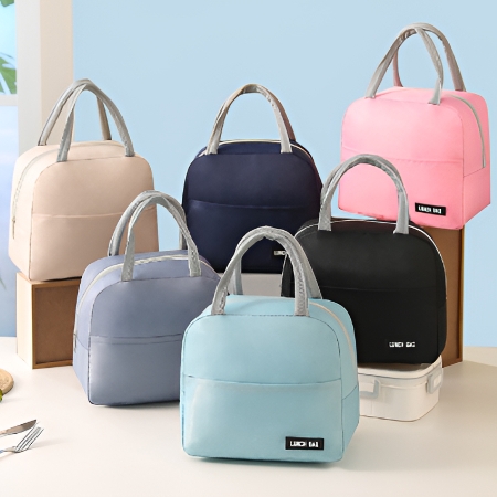 심플 사각도트 런치백, 대형 런치백, 도시락가방, 피크닉가방 #3