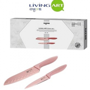 리빙아트 주방칼 세트 식도 과도 2p 보험 행사 답례품 사은품 판촉물