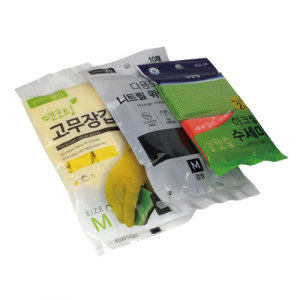 면코팅 고무장갑+니트릴장갑 블랙 10매 크린랩 아크릴수세미 2매입