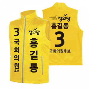 정의당 선거 조끼