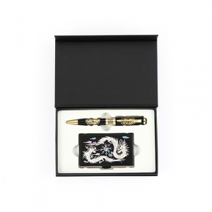 곤룡포 금장 볼펜 드레곤 나전칠기 명함케이스
