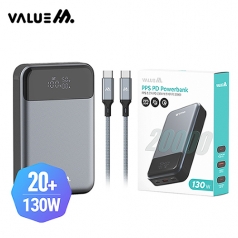 밸류엠 초고속 PD 130W PPS 보조배터리 20000mAh