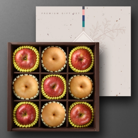 올팜 실속 사과배 혼합세트 1호 (4.2kg내외/사과5과+배4과) (10+1)