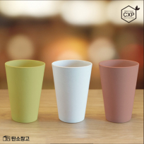 J10 제로웨이스트 목재 네추럴 컵 520ml 1P