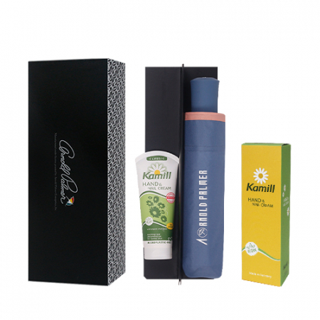 아놀드파마 3단 수동 파스텔 바이어스 우산+카밀 핸드크림 클래식세트