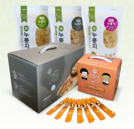 누룽지스토리 미드미 누룽지 선물세트1호 누룽지*3개+숭늉차50개 #2