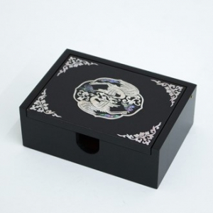 아름누리 심플 블랙 쌍학명함함